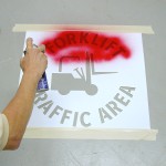Promote forklift safety with stencils: a how-to guide