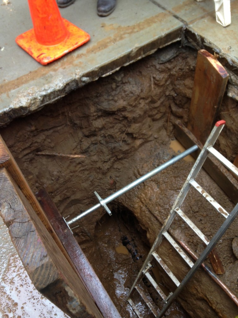 hazard spotting trench